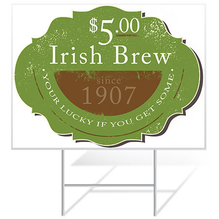 St. Patrick's Day Yard Sign Example | Banners.com