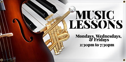 Music Lessons Banner | Banners.com