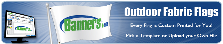 Order Custom Outdoor Flags Online from Banners.com