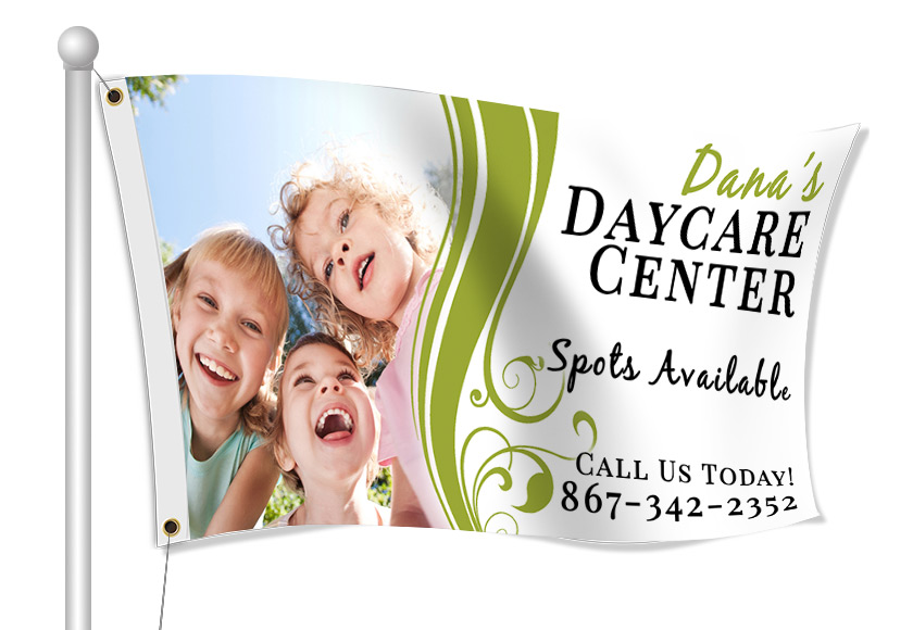 Fabric Flags for Daycare | Banners.com