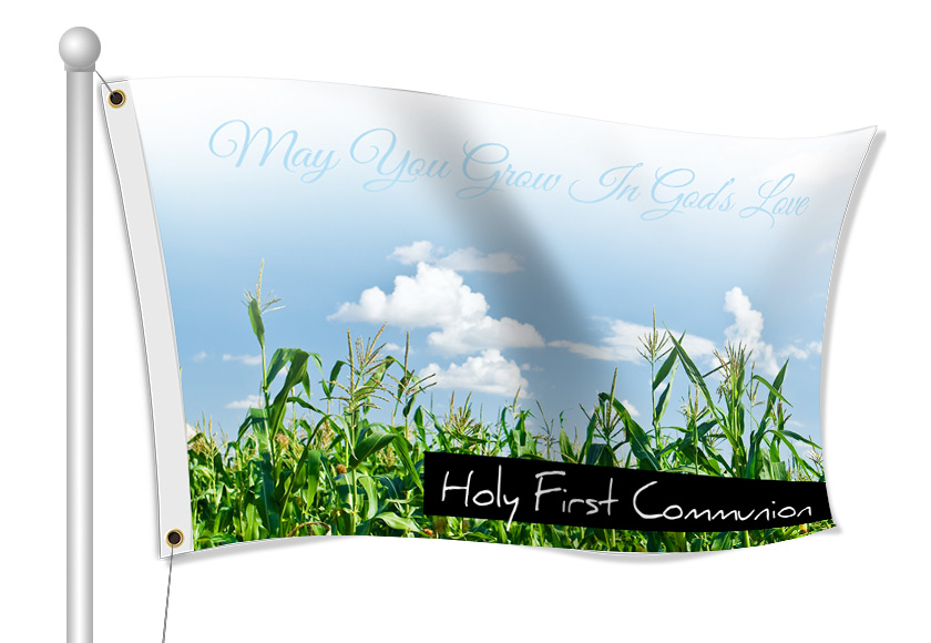 First Communion Flags - Custom Printed Fabric Flags | Banners.com