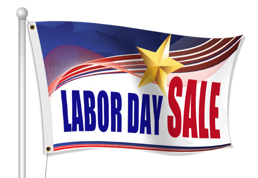 Custom Labor Day Fabric Flags | Banners.com