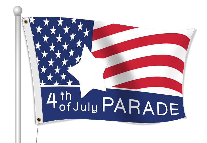 Custom Printed Parade Fabric Flag | Banners.com