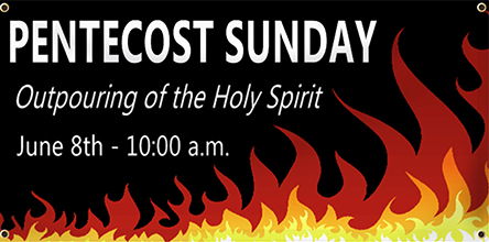 Pentecost Banners - Custom Pentecost Banners for Churches