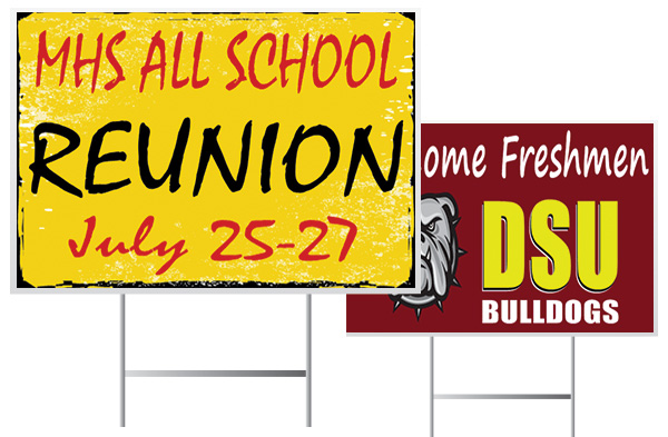 School Event Yard Sign Examples from Banners.com 