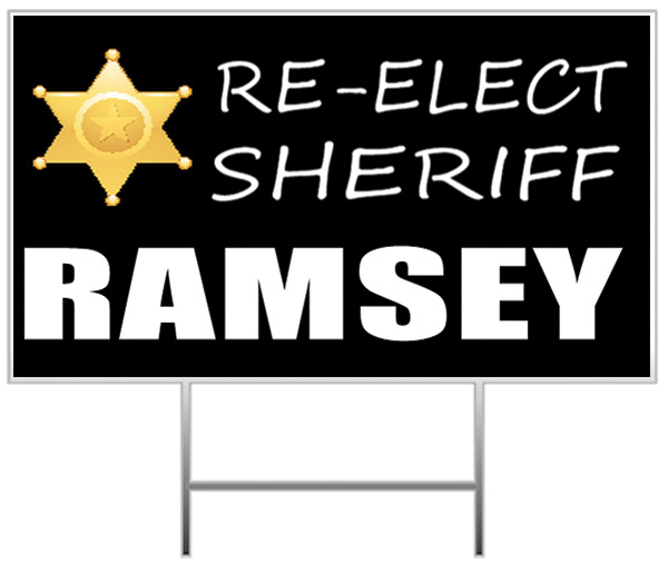 Sheriff Election Yard Sign Sample