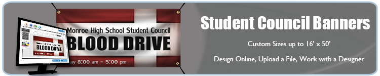 Custom Vinyl Banners for Student Council Events from Banners.com