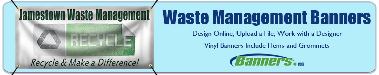 Custom Banners for Waste Management Companies from Banners.com