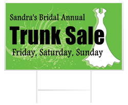 Wedding Yard Sign Examples from Banners.com 