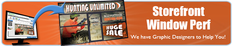 Window Perf for Storefront Displays | Perforated Window Vinyl | Banners.com