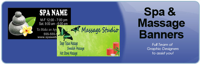 Spa and Massage Banners from Banners.com