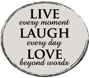 Live Laugh Love Wall Graphic