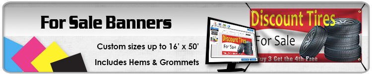 For Sale Banners - Order Custom Vinyl Banners Online