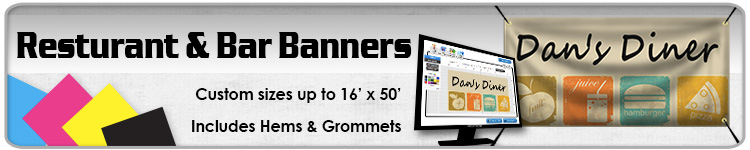 Resturant & Bar Banners - Order Custom Banners Online