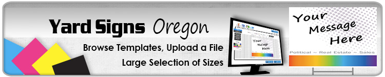 Advertising Yard Signs Oregon- Order Online