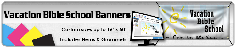 Vacation Bible School Banners - Order Custom Vinyl Banners Online