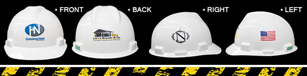 4 Print Locations for Hard Hats | CustomHardHats.com