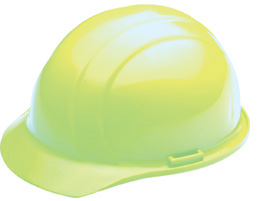 ERB Americana Standard Hi-Viz Lime Hard Hats | Customhardhats.com