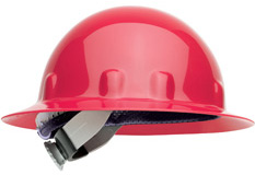 E-1 Fibre Metal Full Brim - Red Hard Hat | Customhardhats.com