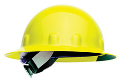 Fibre-Metal E-1 full brim hard hat yellow