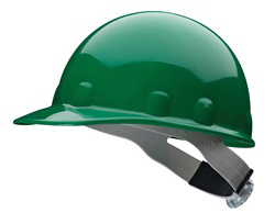 E-2 Fibre Metal Standard - Green Hard Hat | Customhardhats.com