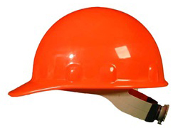 E-2 Fibre-Metal hi-viz orange hard hat