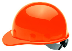 E2 Fibre-Metal orange hard hat