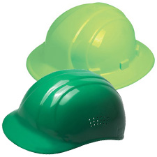 Green Hard Hats