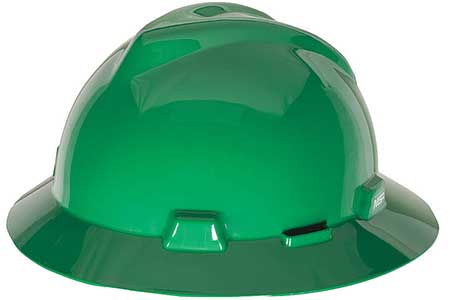 MSA V-Gard full brim green