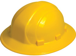 ERB Omega II Full Brim - Hi-Viz Yellow Hard Hat | Customhardhats.com