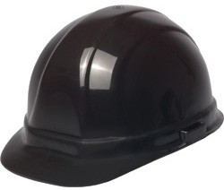 Black ERB Omega II hard hat