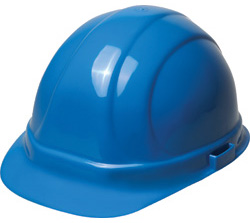 Blue ERB Omega II hard hat