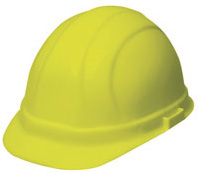 ERB Omega II Standard Hi-Viz Yellow Hard Hat | Customhardhats.com