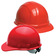 Red Hard Hats