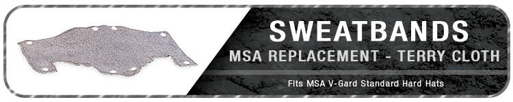 MSA Hard hat Sweatbands | CustomHardHats.com