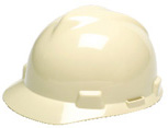 MSA V-Gard Standard Light Buff Hard Hat | Customhardhats.com