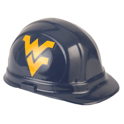 West Virginia Mountaineers Team Hard Hat | Customhardhats.com