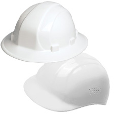 White Hard Hats