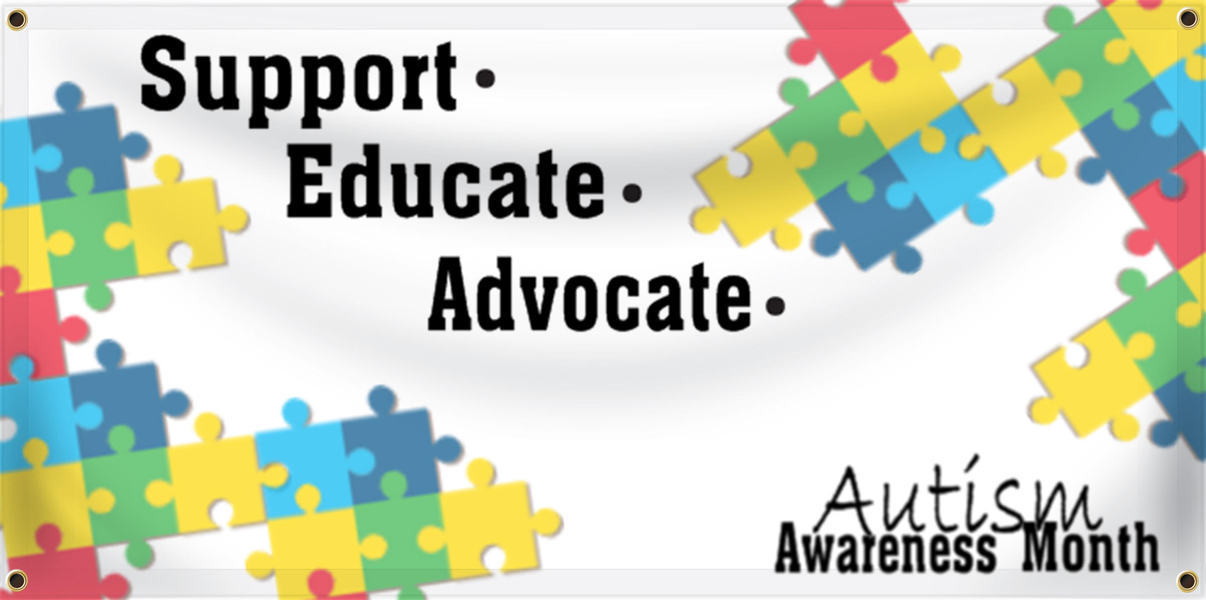 Autism Awareness Banner Ideas | LawnSigns.com