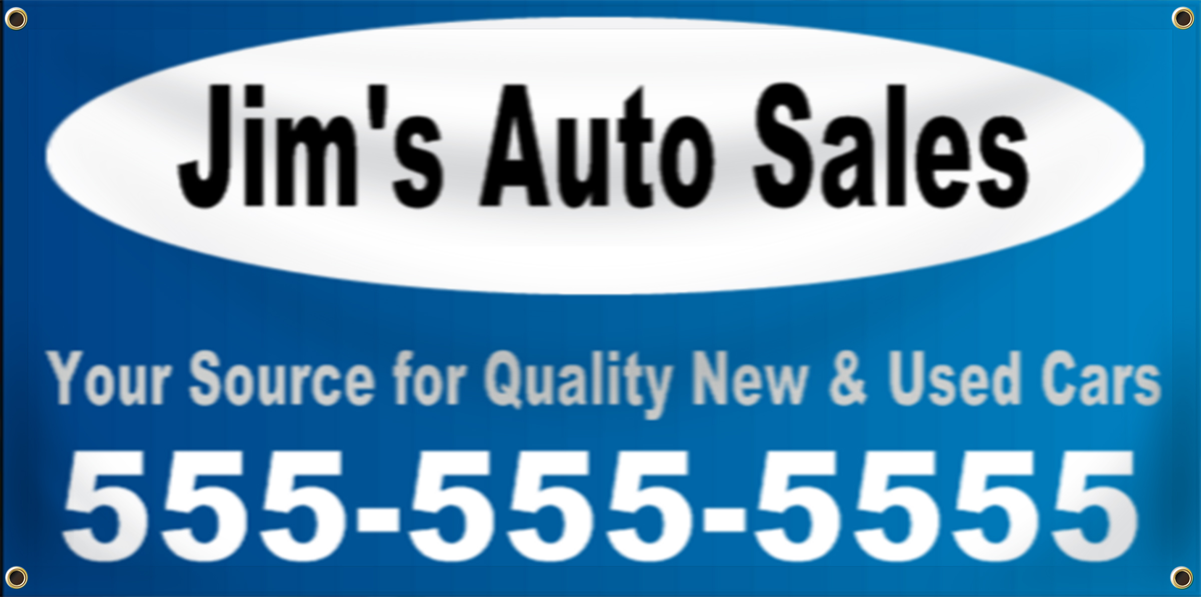 Auto Sales Banner Idea | LawnSigns.com