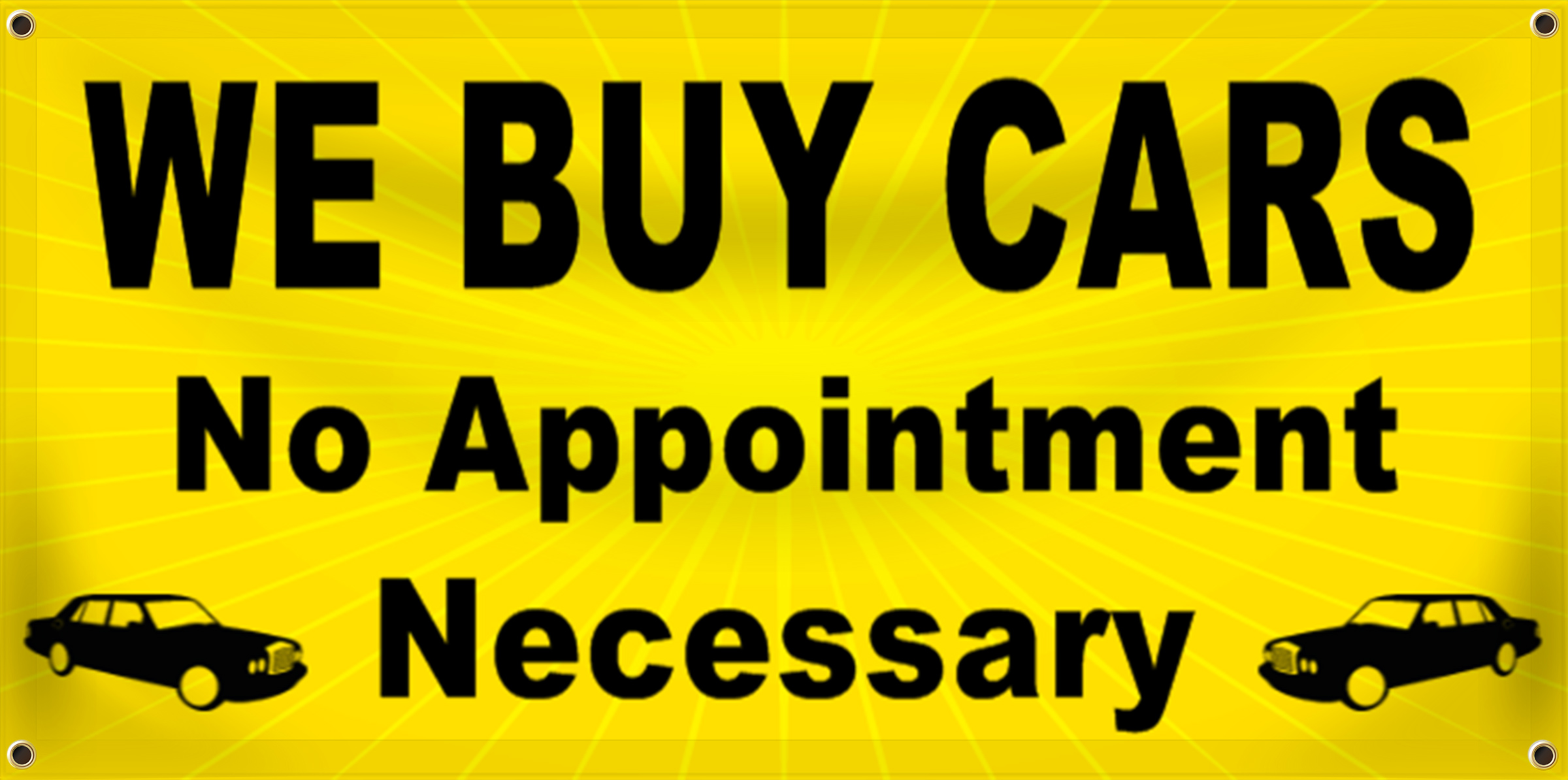 Auto Sales Banner Idea | LawnSigns.com