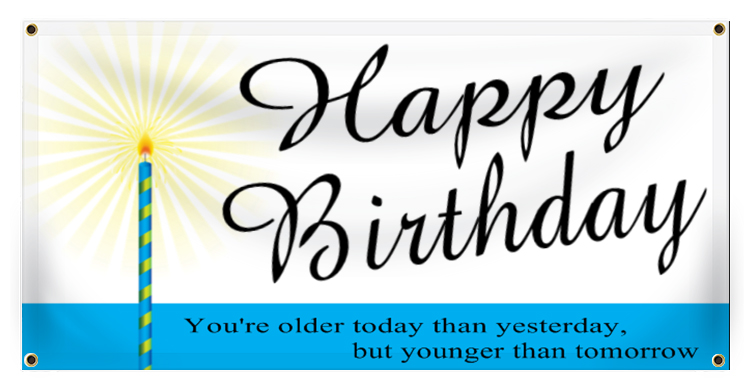 Birthday Banner Idea | LawnSigns.com