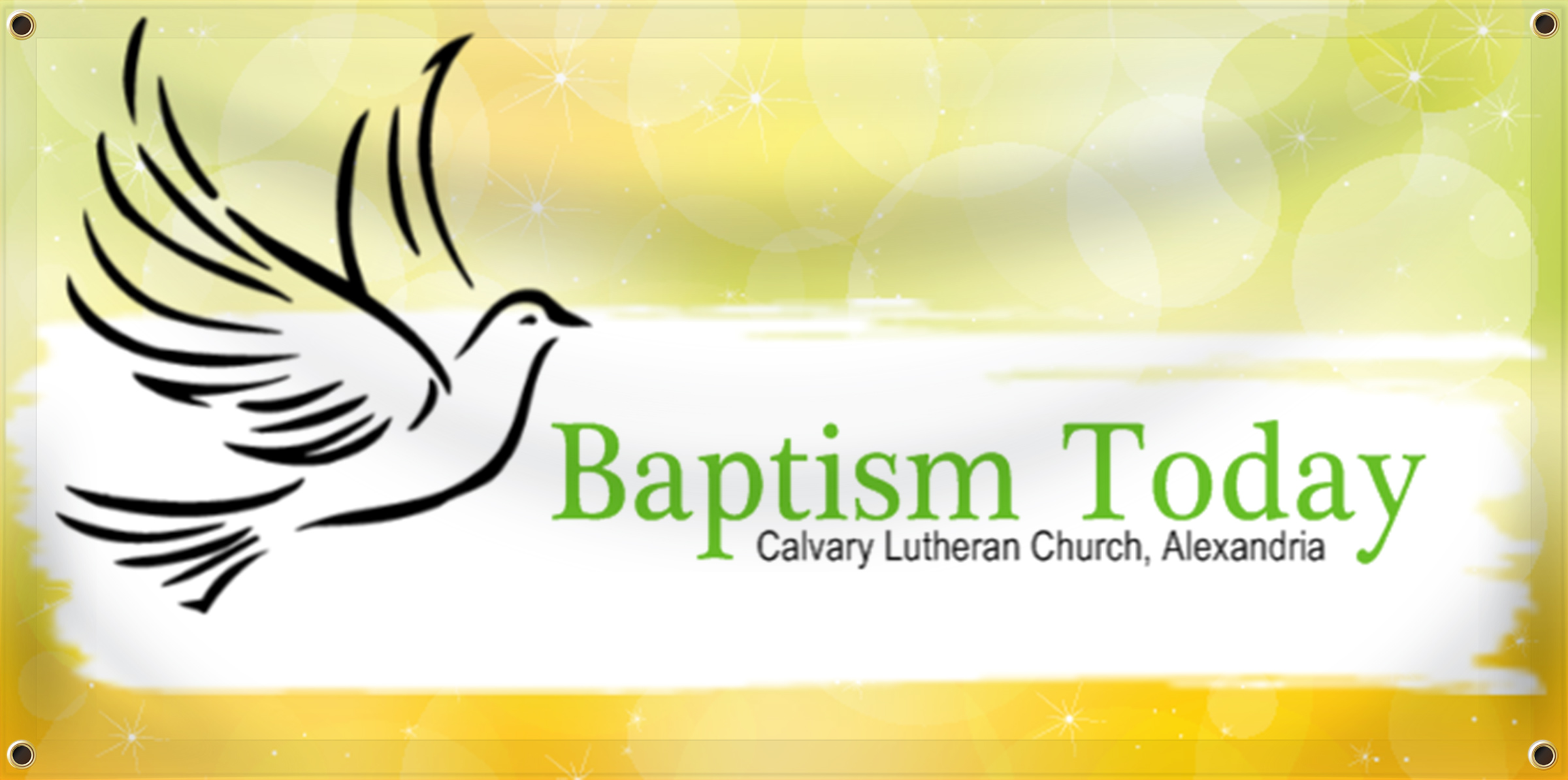 Baptism Banner Idea | LawnSigns.com