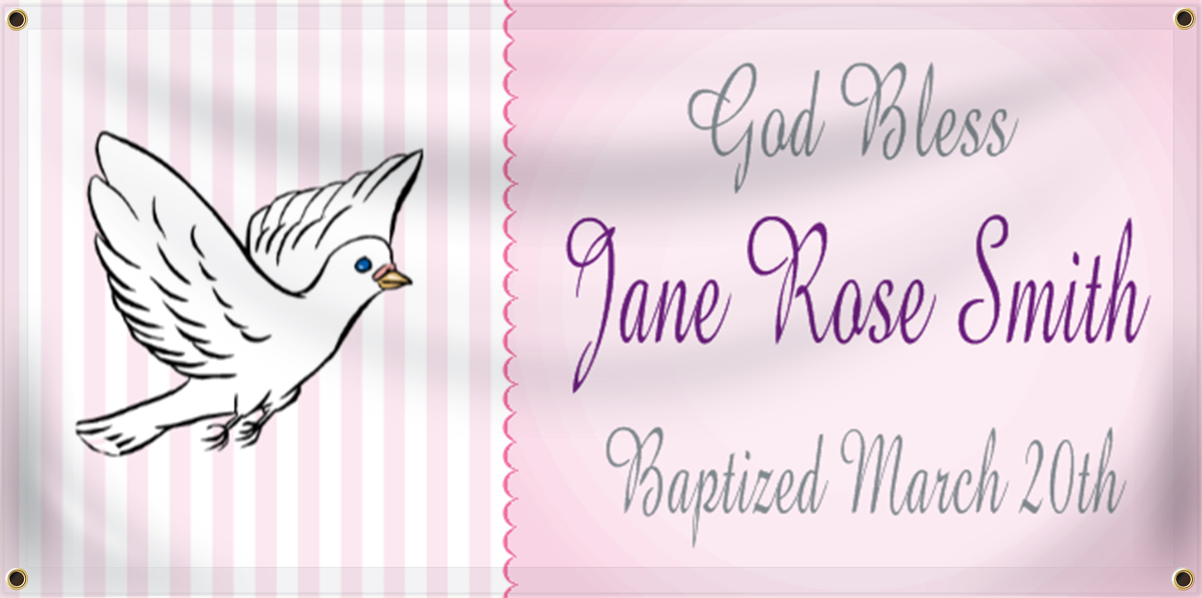 Baptism Banner Ideas | LawnSigns.com