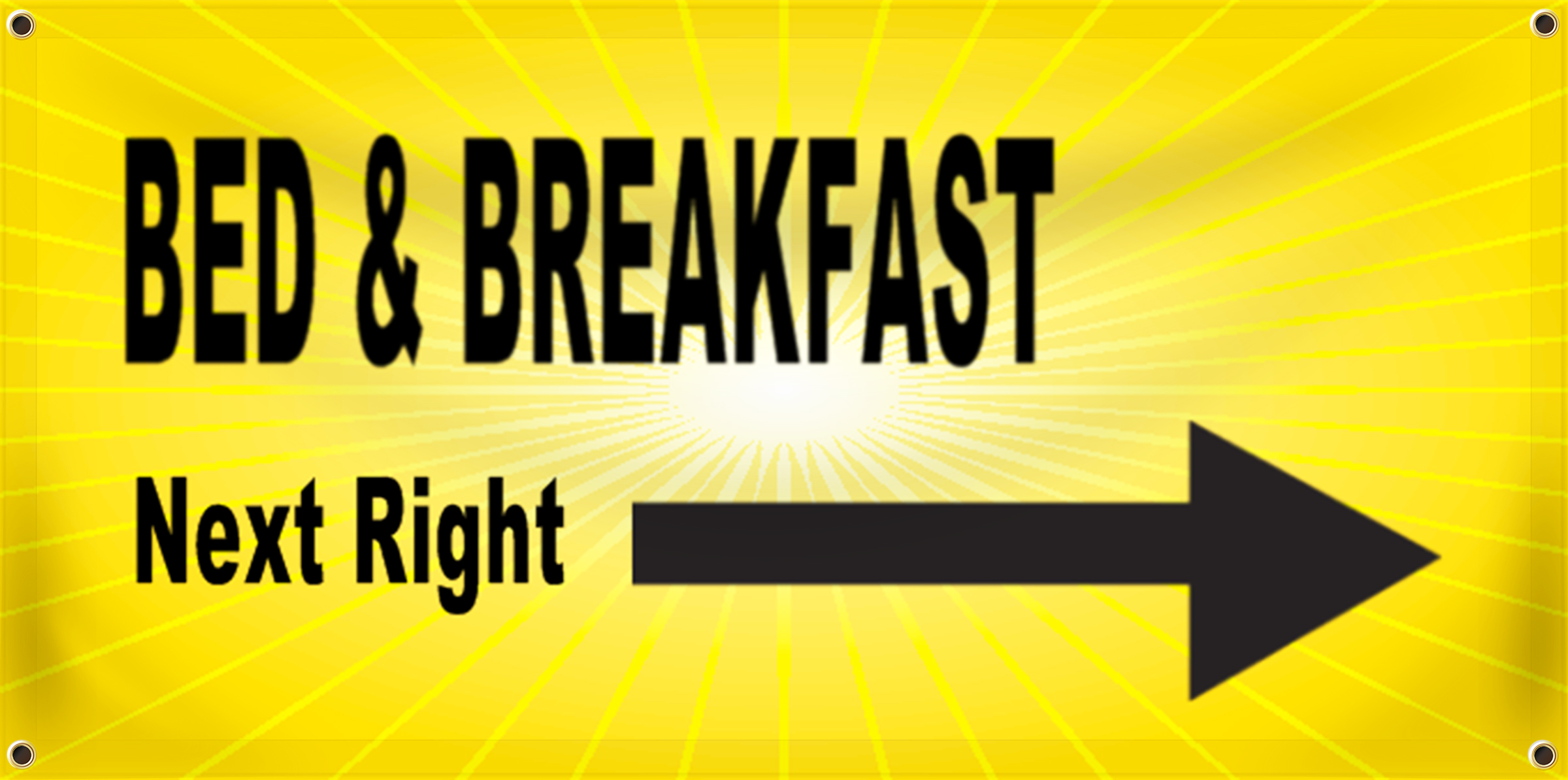 Bed & Breakfast Banner Idea | LawnSigns.com