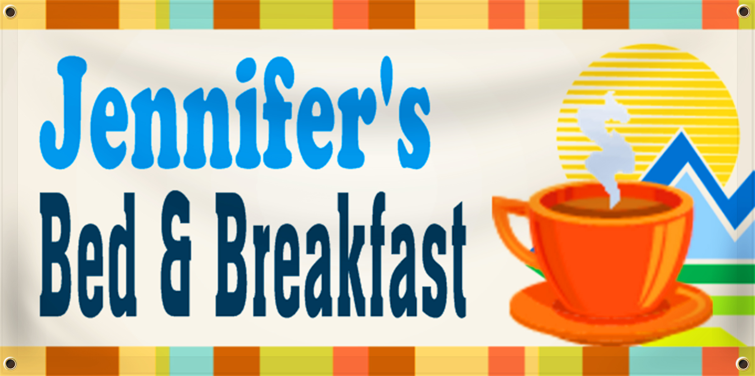 Bed & Breakfast Banner Idea | LawnSigns.com