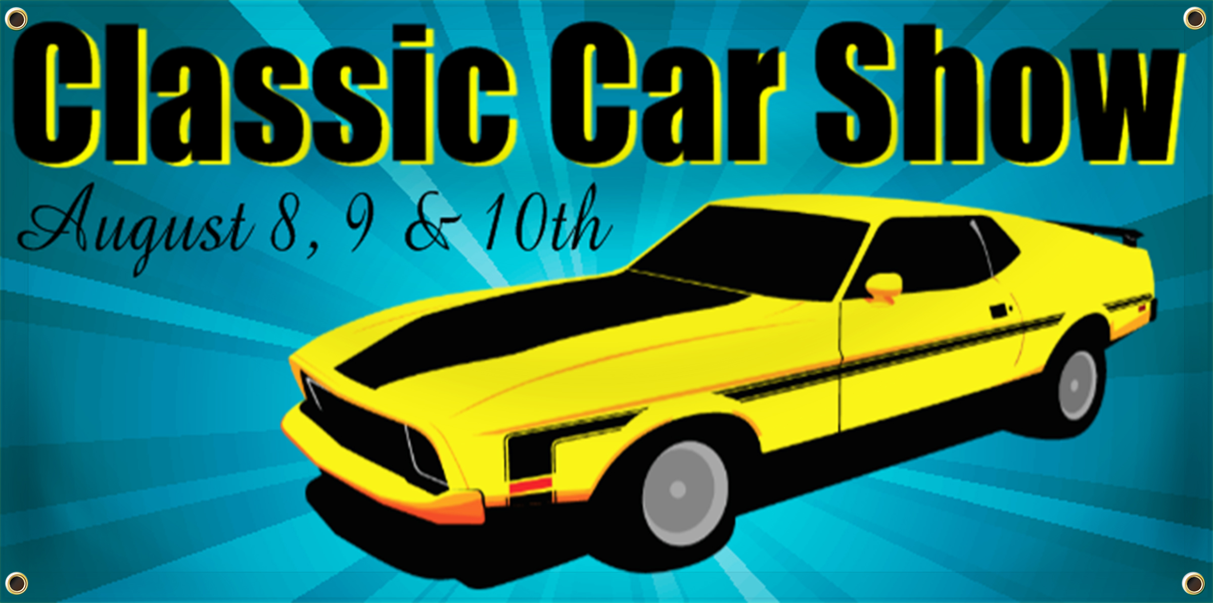 Car Show Banner Idea | LawnSigns.com