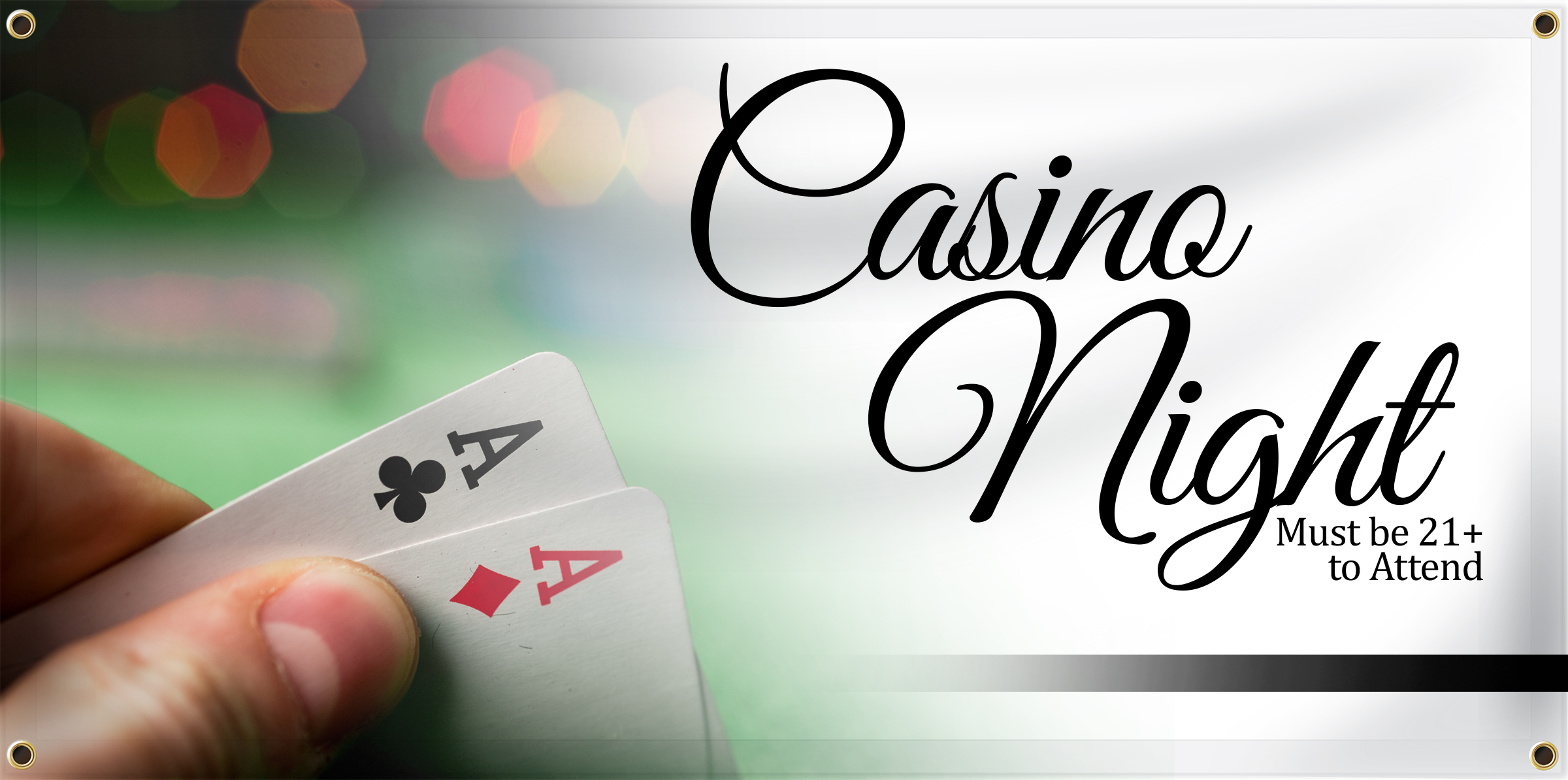 Casino Banner Idea | LawnSigns.com