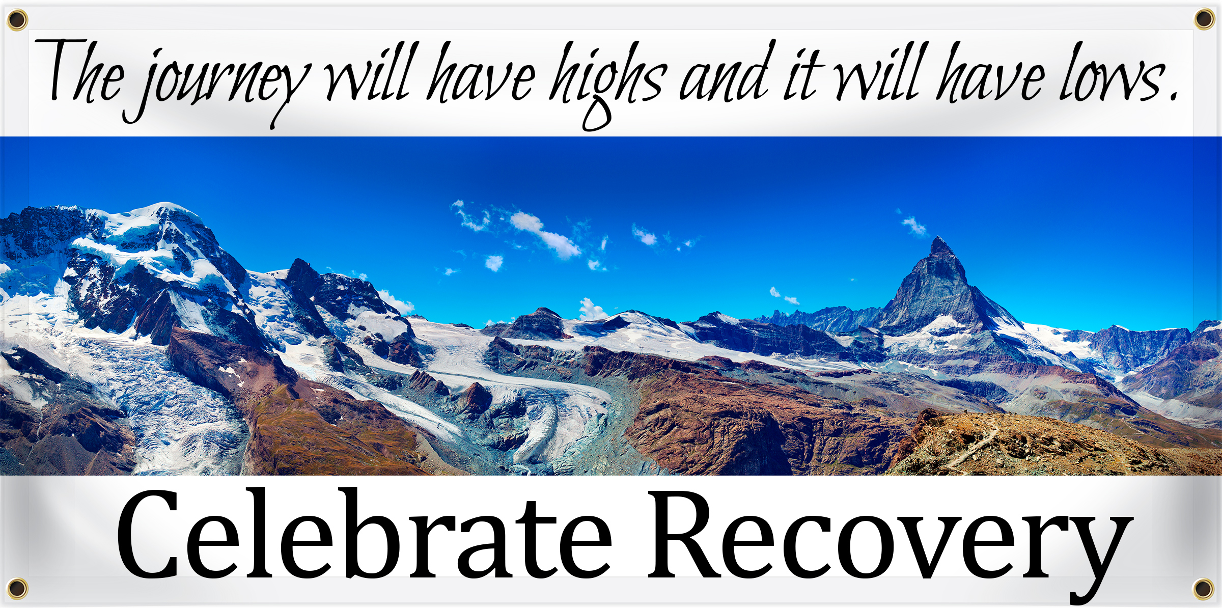 Celebrate Recovery Banner Ideas | LawnSigns.com