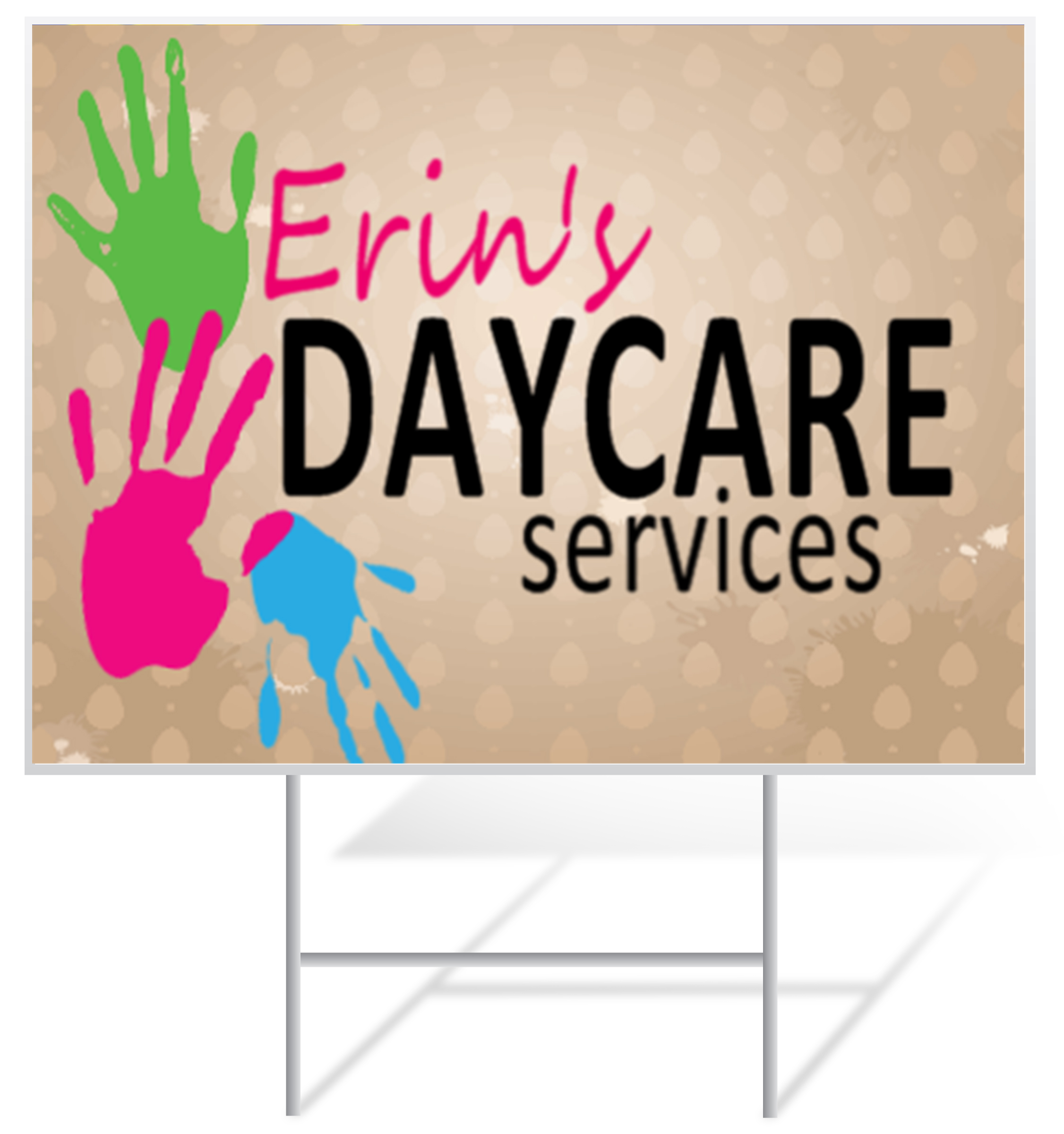 Daycare Lawn Sign Example | LawnSigns.com